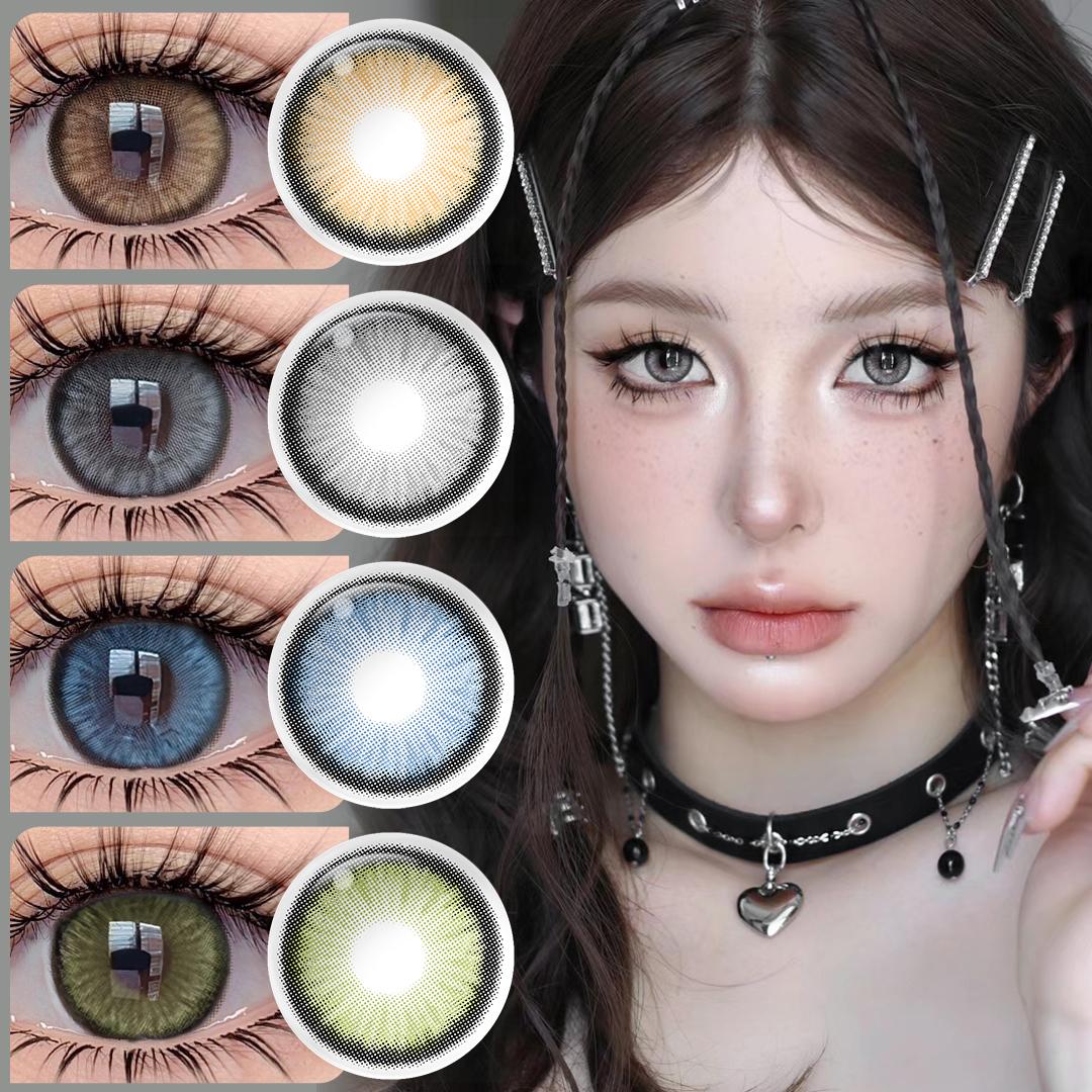 Colored Contact Lense Magister 14.2mm Brown Contact Lenses Diamond Series Big Eyes Lenses