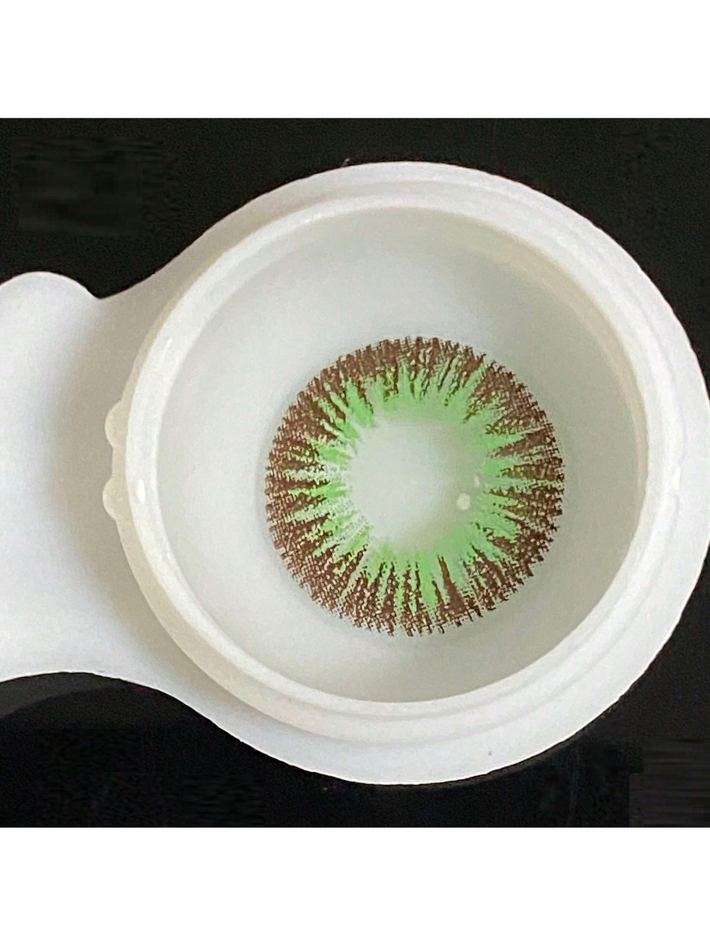 1Pair/2Pces Dandelion Green Contact Lenses Colored Cosmetic Beauty Contact Lens For Dark Eye Lens 14.2mm