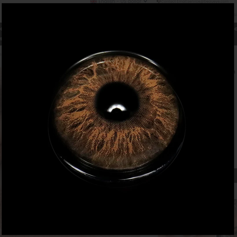 Rococo Adoration Brown Color Contact Lenses