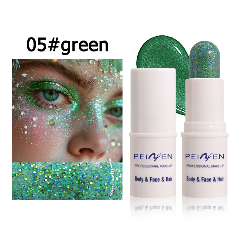 Eyeshadow Stick Multi-Functional Shiny Makeup Paste Multi-Color Flashing Highlight Body Paint Stage
