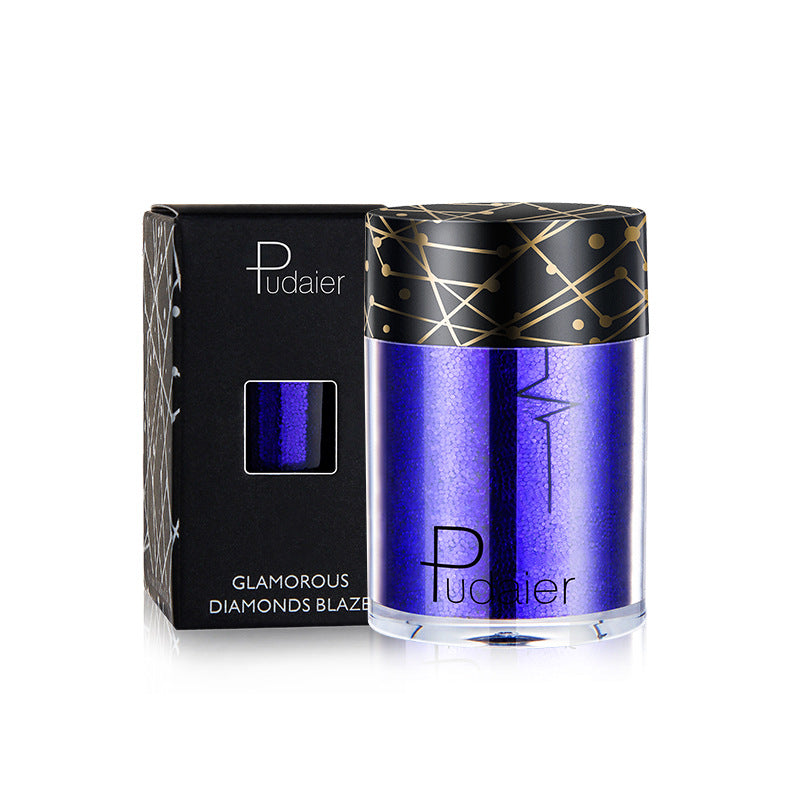 Pudaier Monochrome Eyeshadow Glitter Sequins Mermaid Princess Pearlescent Easy-to-Color 36 Colors Eyeshadow
