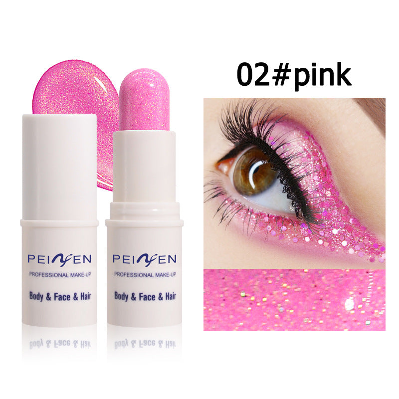 Eyeshadow Stick Multi-Functional Shiny Makeup Paste Multi-Color Flashing Highlight Body Paint Stage