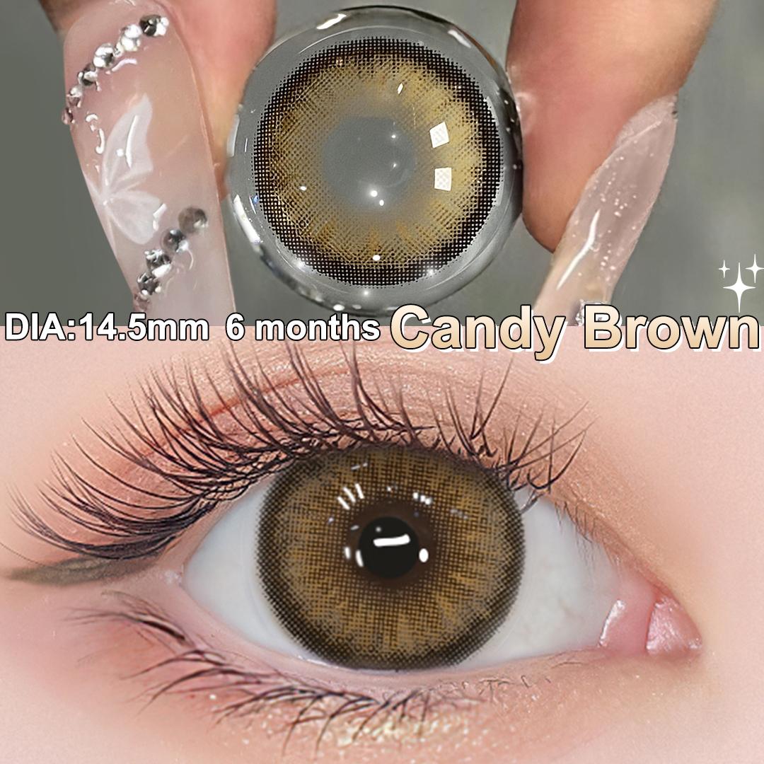 Colored Contact Lense Magister 14.2mm Brown Contact Lenses Diamond Series Big Eyes Lenses