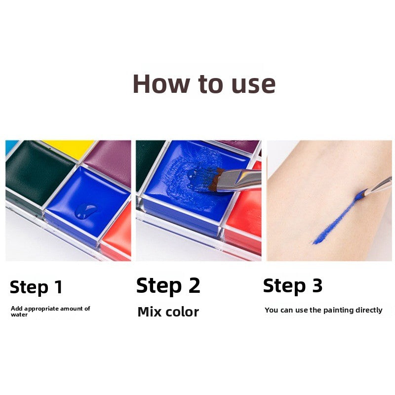 Haylens-Halloween Oil Paint Body Paint Pigment Body Paint Paste Drama Makeup Masquerade Performance Painting Pigment