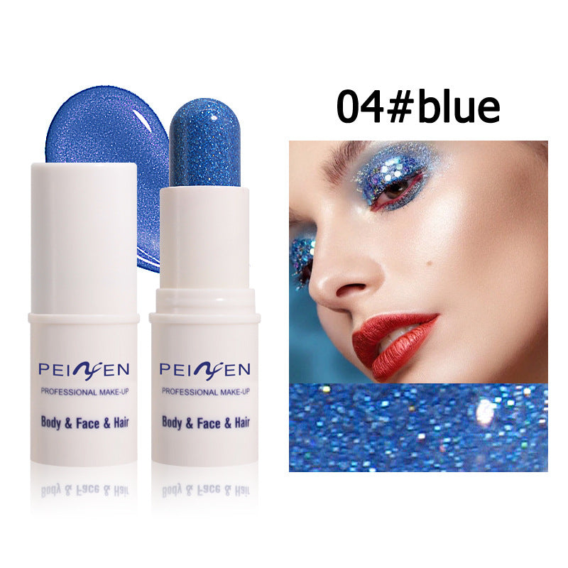 Eyeshadow Stick Multi-Functional Shiny Makeup Paste Multi-Color Flashing Highlight Body Paint Stage