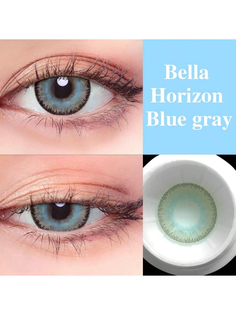 1Pair/2Pces Dandelion Green Contact Lenses Colored Cosmetic Beauty Contact Lens For Dark Eye Lens 14.2mm