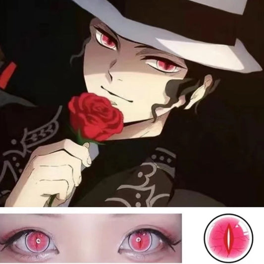 【2023 NEW】Demon Slayer  Eye Pink Cosplay Contact Lenses