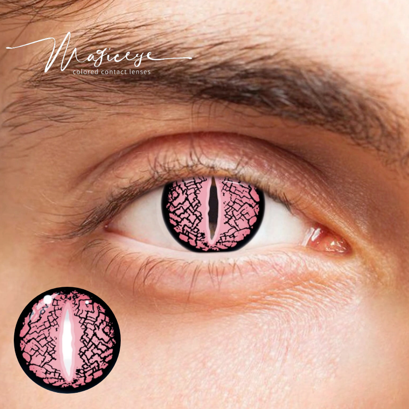 Lizard Eye Red Cosplay colored contact lenses