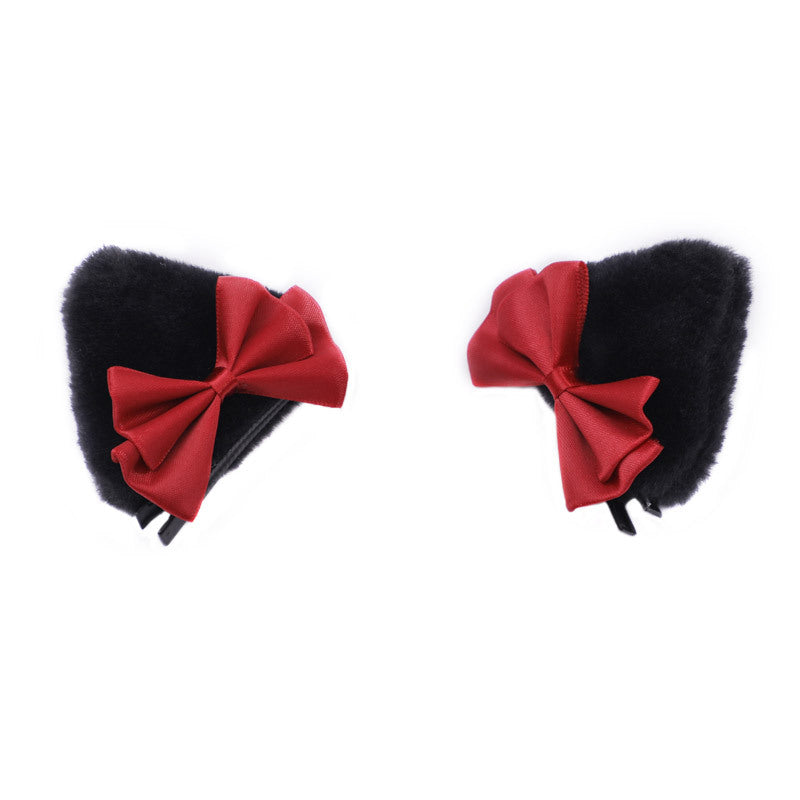 One Piece Dropshipping Handmade Japanese Style Cute Lolita Hair Accessories Pair Clip Lolita Beast Ear Side Clip Hair Accessories Cat Ear Hair Clip