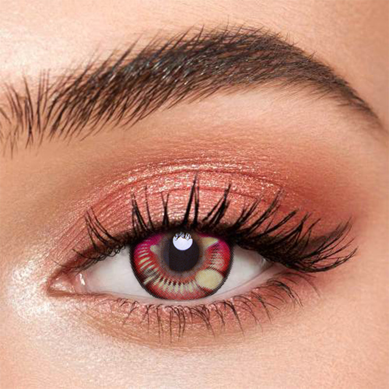 Anime Red Purple Crazy Contact Lenses