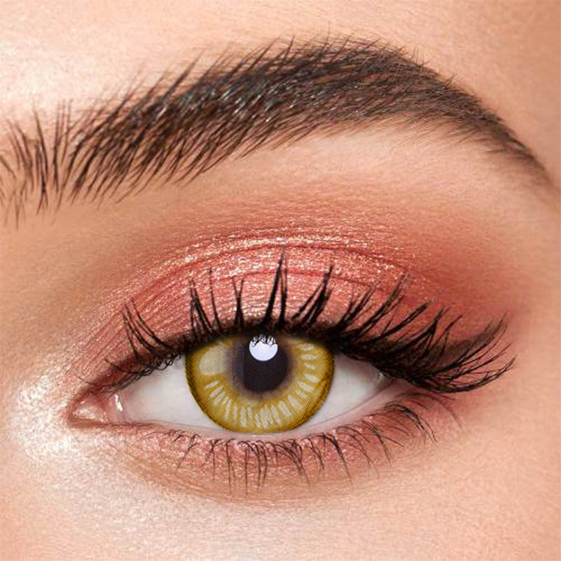 Anime Yellow Crazy Contact Lenses