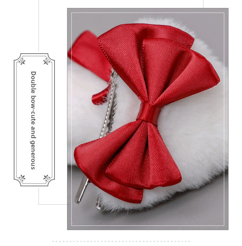 One Piece Dropshipping Handmade Japanese Style Cute Lolita Hair Accessories Pair Clip Lolita Beast Ear Side Clip Hair Accessories Cat Ear Hair Clip