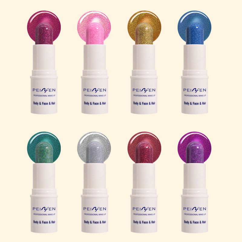 Eyeshadow Stick Multi-Functional Shiny Makeup Paste Multi-Color Flashing Highlight Body Paint Stage