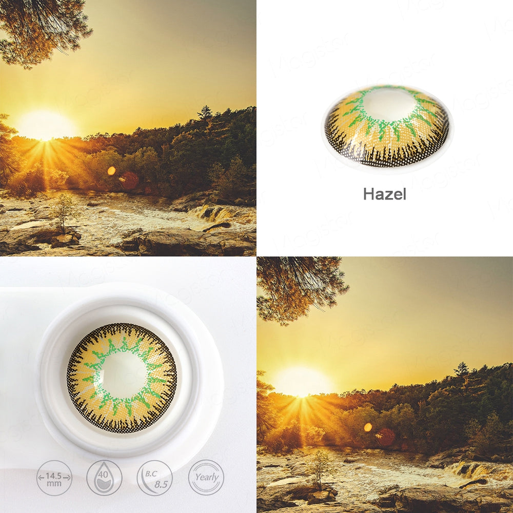 Vika Tricolor Yellow Color Contact Lenses