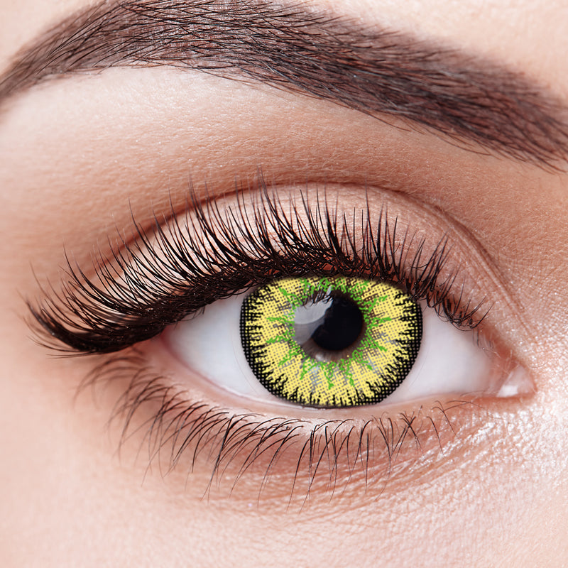 Vika Tricolor Yellow Color Contact Lenses
