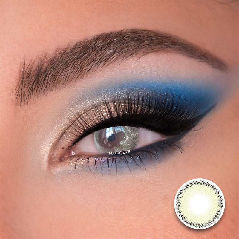 Rebel Yellow Green Color Contact Lenses【Prescription】