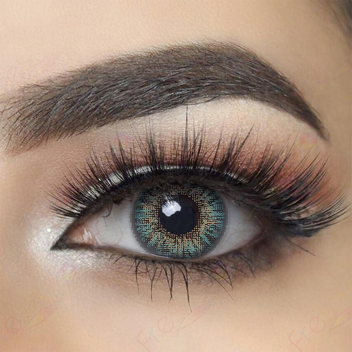 Three Tone Turquoise Color Contact Lenses