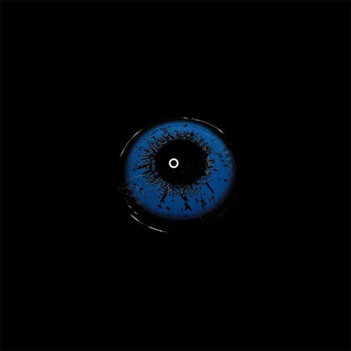 Love Word Blue Crazy Color Contact Lenses【PRESCRIPTION】