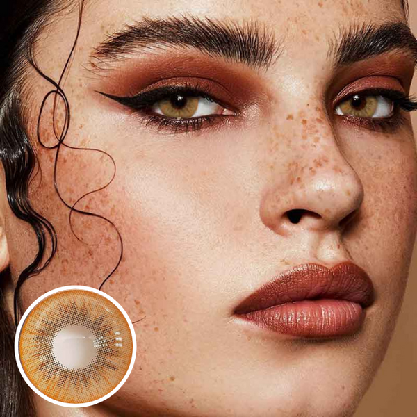 Glacier Brown Color Contact Lenses