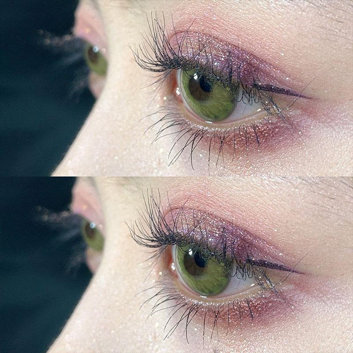 Lentes de contacto de color marrón rosado