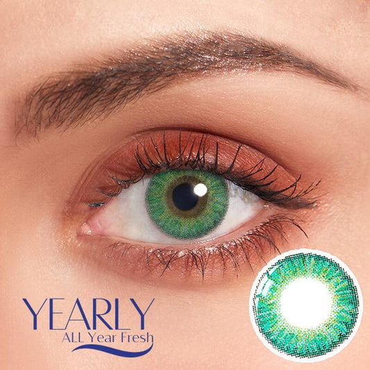 Three Tone Kallaite Turquoise Green Color Contact Lenses