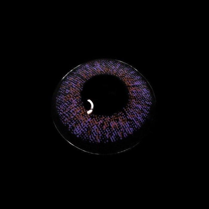 Three Tone Amethyst Colored Contact Lenses