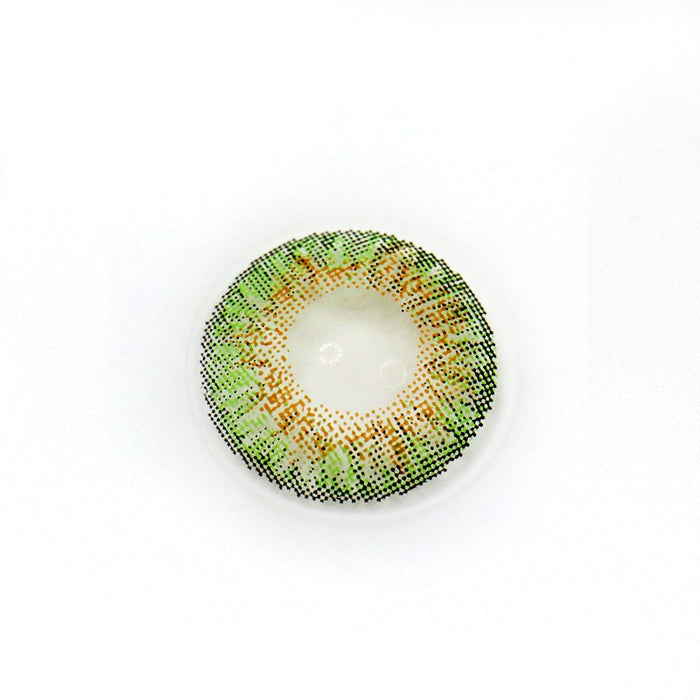 Three Tone Green Color Contact Lenses【Prescription】