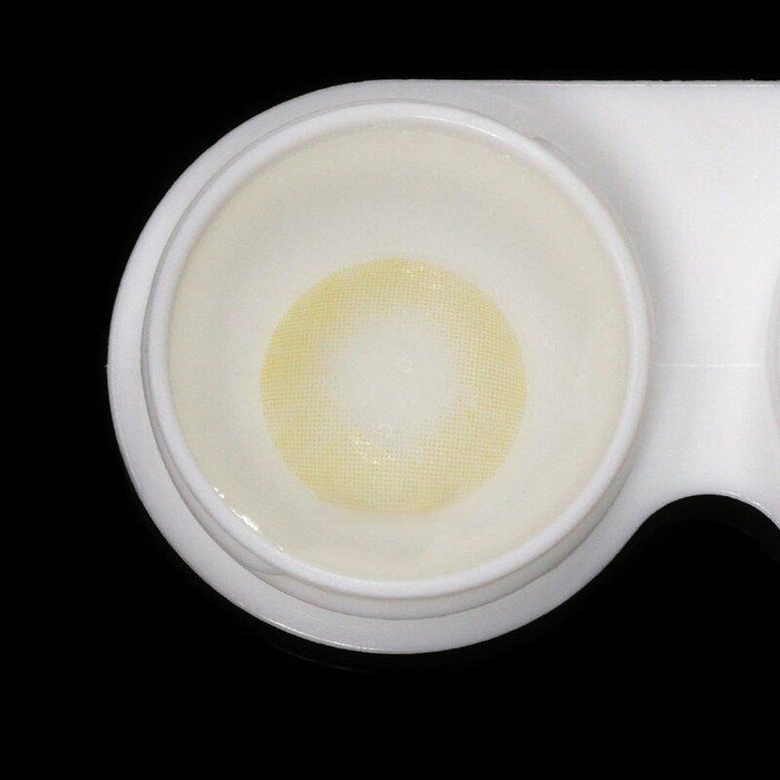 Lentes de contacto de color amarillo verdoso claro polar