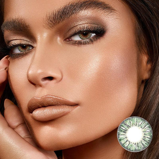 Pineapple Green Color Contact Lenses