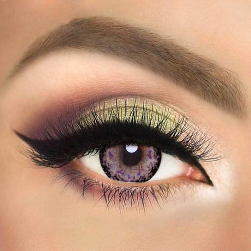 Lentes de contacto de color morado City of sky