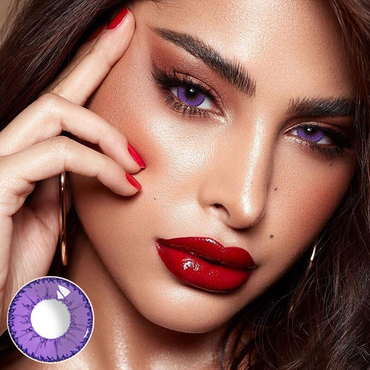 Little Devil Purple Color Contact Lenses 【PRESCRIPTION】