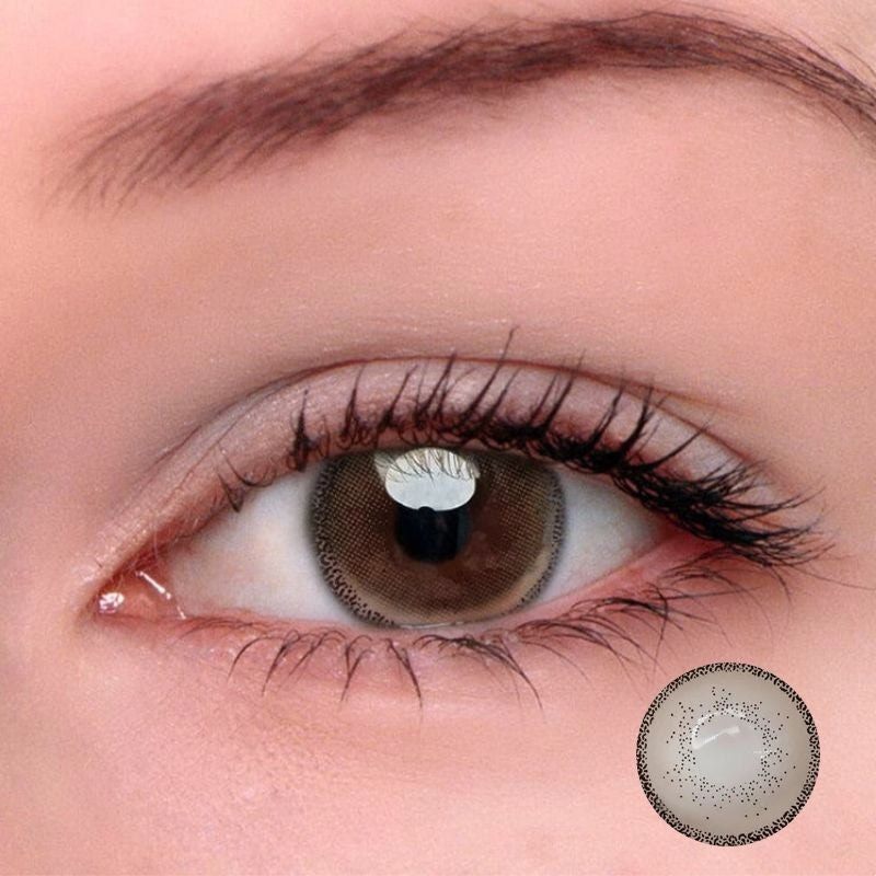 Lentes de contacto de color marrón Edge【Prescripción】