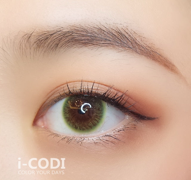 Lentes de contacto de color verde claro【Prescripción】