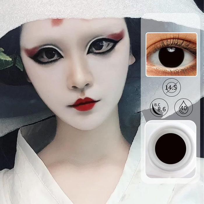 Lentes de contacto de color negro para Halloween