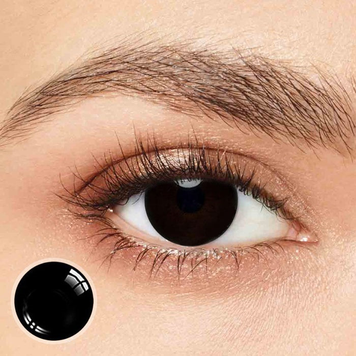 Lentes de contacto de color negro para Halloween