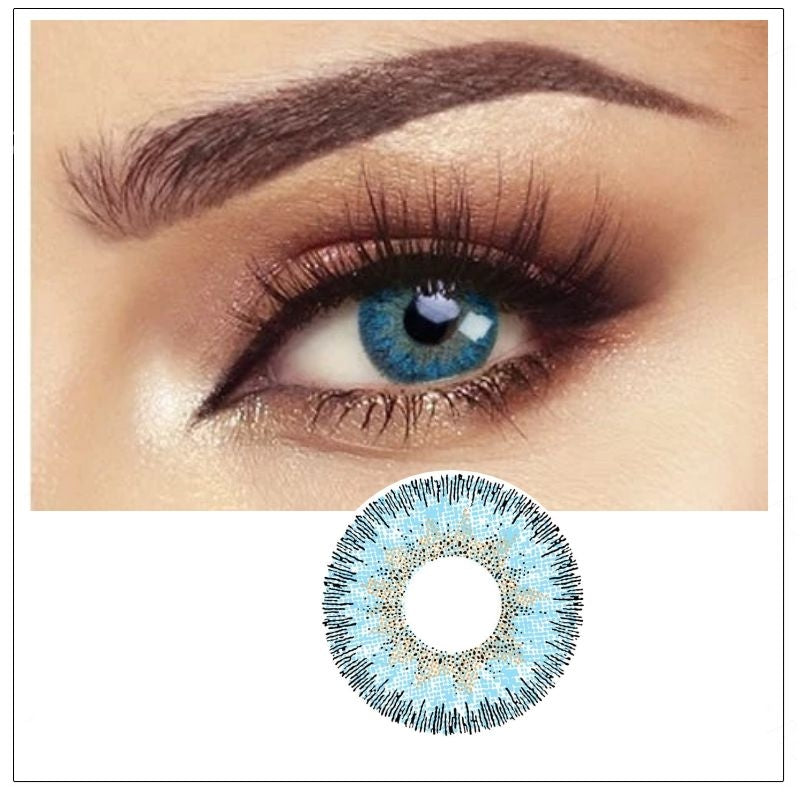 Angel Ice Blue Color Contact Lenses【Prescription】