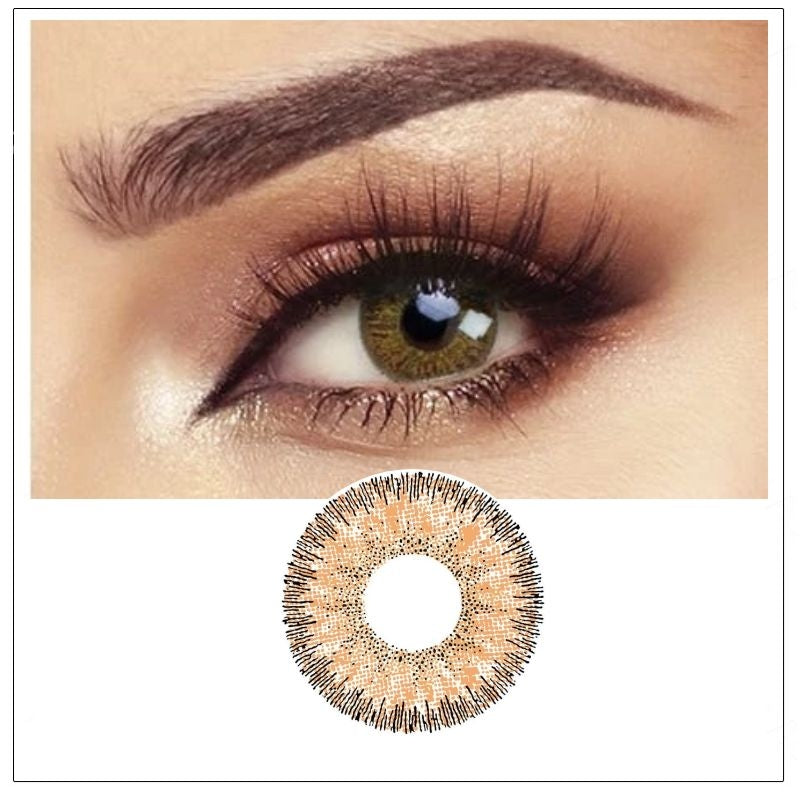 Angel Ice Brown Color Contact Lenses【Prescription】