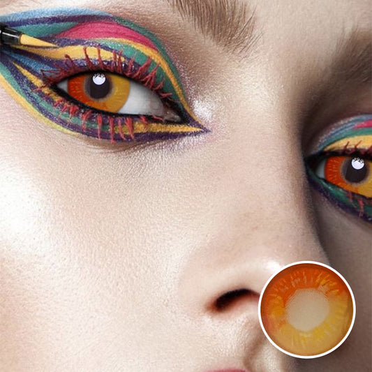 Lentes de contacto Anime Orange Crazy