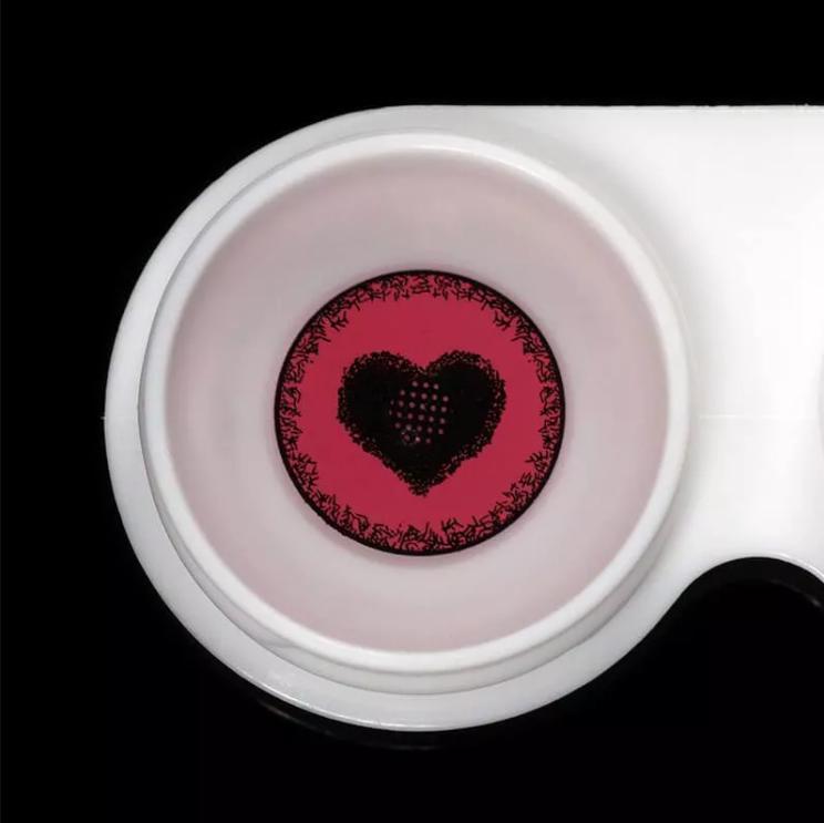 Anime Yandere Pink Hurt Cosplay Contact Lenses