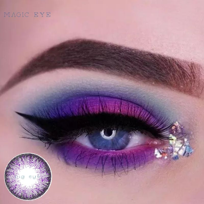 Egypt Purple Color Contact Lenses 【Prescription】