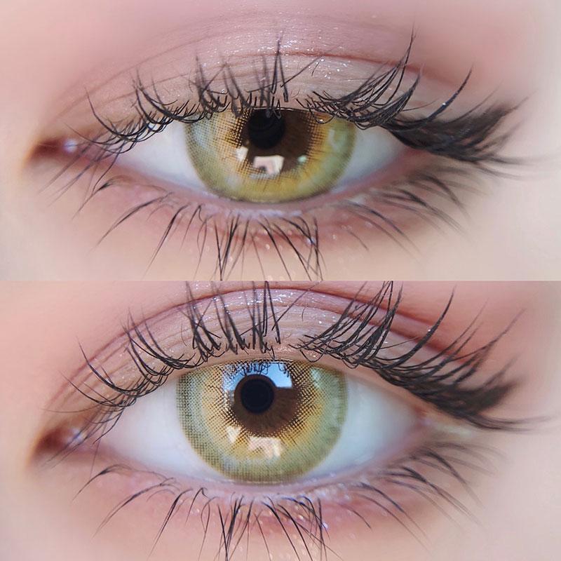 【2022 NUEVO】Lentes de contacto de color verde La Girl