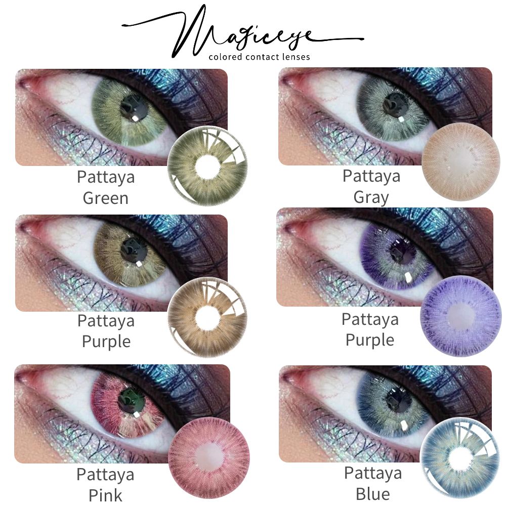 【2023 NUEVO】Lentes de contacto de color morado Pattaya