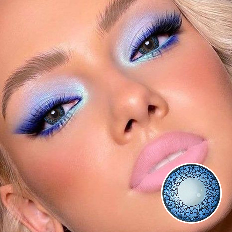 Sakura Love Blue Colored Contact Lenses