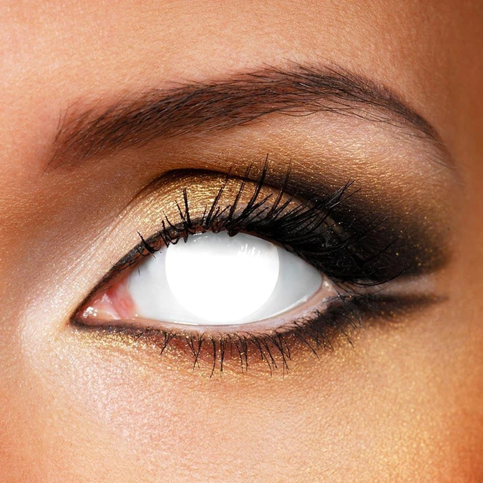 Lentes de contacto de color blanqueadores para Halloween