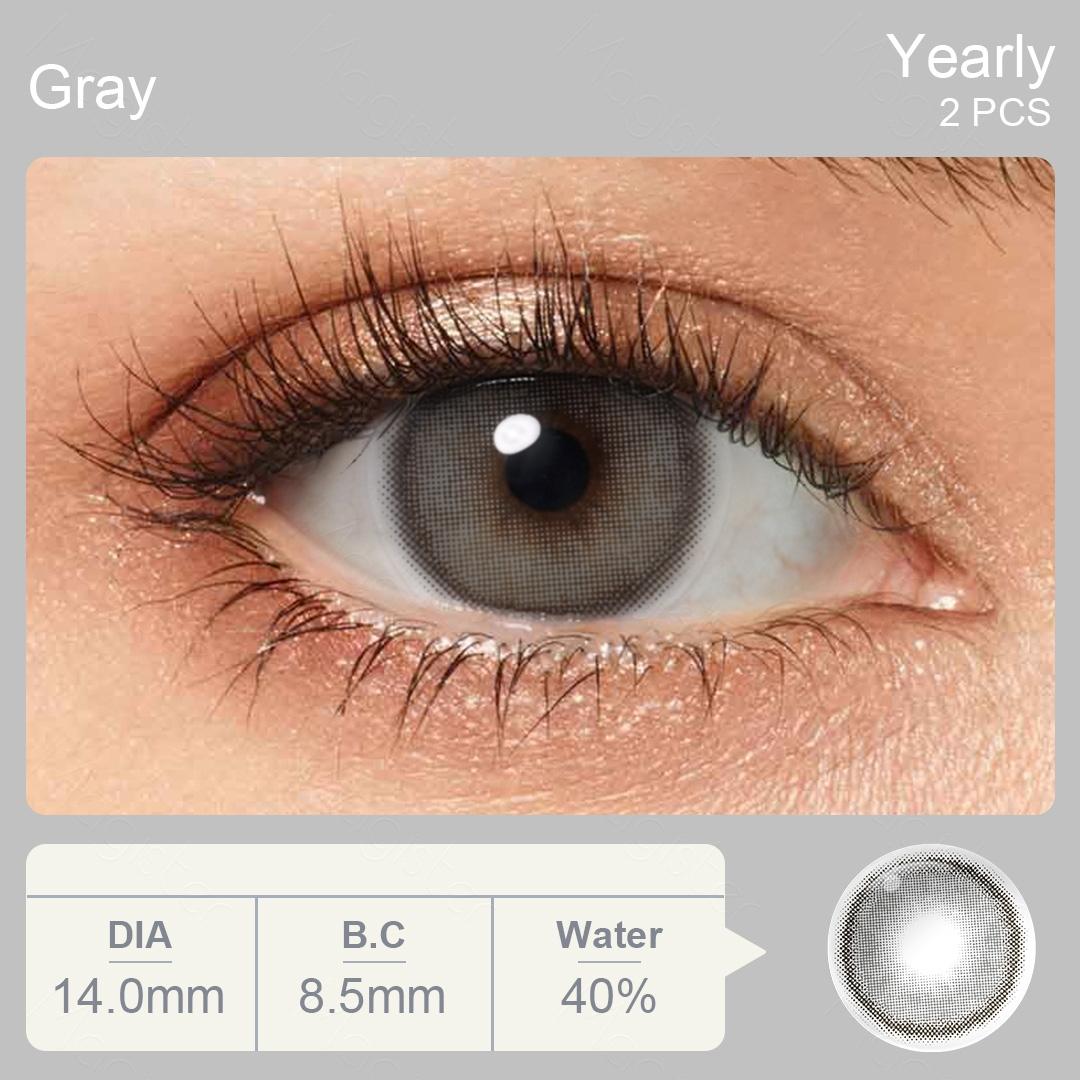 2Pcs Colored Pupil Contact Lenses for Eyes Cosmetic Eye Contacts Yearly Color Lens 1 Pair Coloured Contact Lenses for Dark Eyes