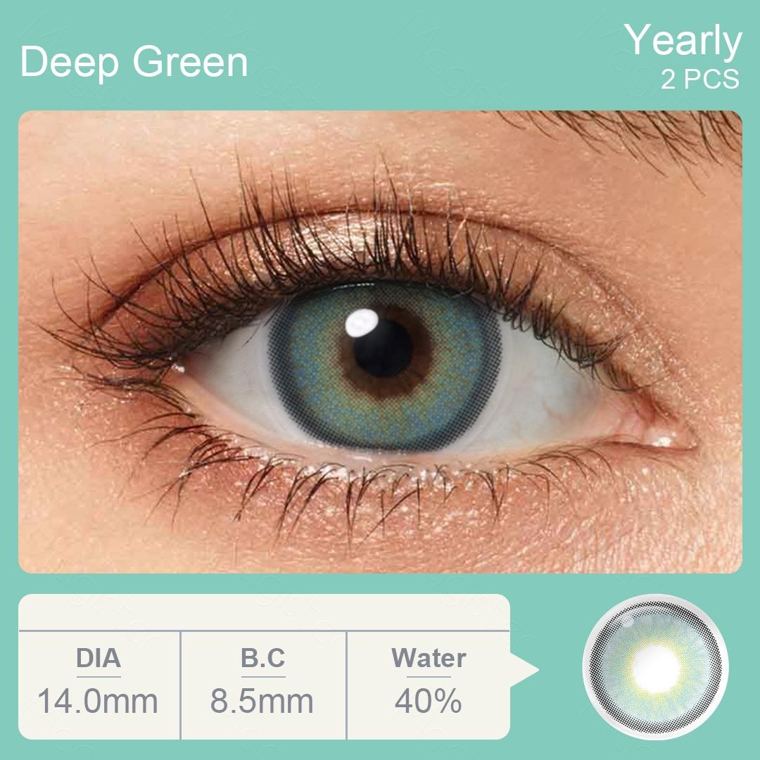 2Pcs Colored Pupil Contact Lenses for Eyes Cosmetic Eye Contacts Yearly Color Lens 1 Pair Coloured Contact Lenses for Dark Eyes