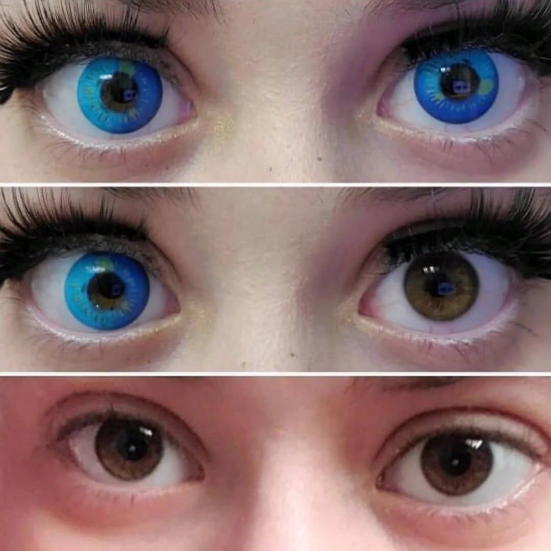 1pair/2Pcs Yearly Anime Halloween Contact Eye Lenses Cosplay Contact Lens Crazy Lenses 14.2mm