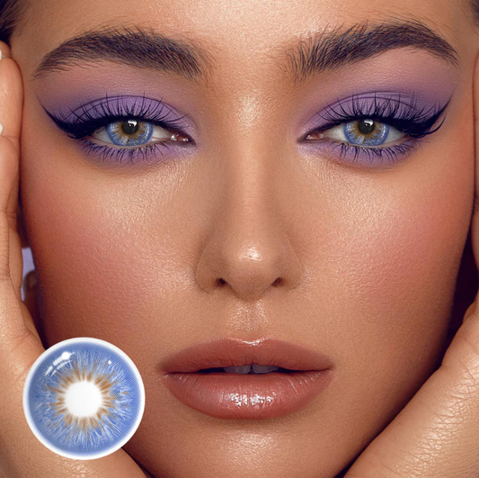 Wildness Peacock Blue Color Contact Lenses