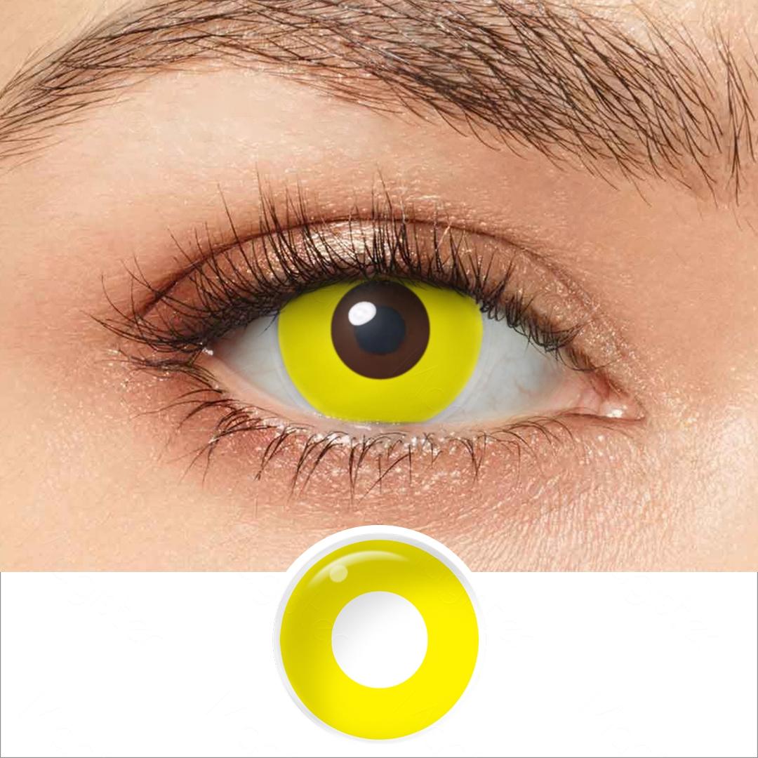 Sharingan Eye Halloween Contact Lenses 1 Pair Yearly Red Cosplay Contact Lenses White Blind Eye Lenses Eye Contacts for Anime Accessories