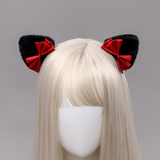 One Piece Dropshipping Handmade Japanese Style Cute Lolita Hair Accessories Pair Clip Lolita Beast Ear Side Clip Hair Accessories Cat Ear Hair Clip